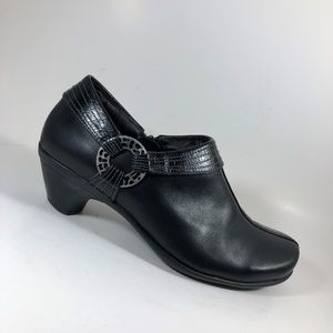 Naot Women's Bootie Boots~Clog Heel Shoes Black EC